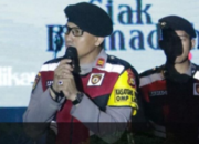 Penutupan Siak Bermadah Kasat Samapta Polres Siak Iptu Alfajri  Sampaikan Pesan Pemilu Damai