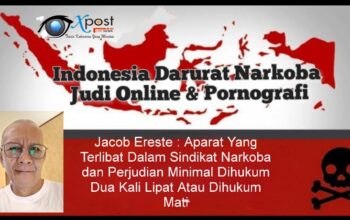 Jacob Ereste : Oknum Aparat Yang Terlibat Dalam Sindikat Narkoba dan Perjudian Minimal Dihukum Dua Kali Lipat Atau Dihukum Mati