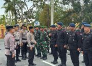 Brimob Polda Riau BKO Polres Siak perketat patroli untuk kelancaran Rekapitulasi Perhitungan suara