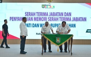 Serah Terima Jabatan Bupati Asahan, Wagub Sumut Surya Ajak Selaraskan Pembangunan Pemkab dan Pemprov