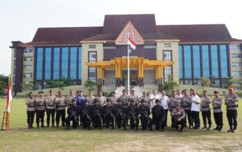 Brimob Challenge 2025, Kapolda Riau lepas 8 personel perwakilan Brimob Polda Riau