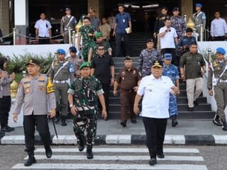 Apel Pengamanan Tahun Baru 2026 di Pekanbaru, Kasdam XIX/Tuanku Tambusai Hadir Mewakili Pangdam