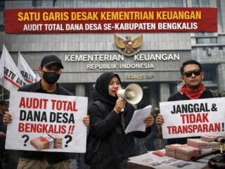 SATU GARIS Desak Kementerian Keuangan Audit Total Dana Desa se-Kabupaten Bengkalis