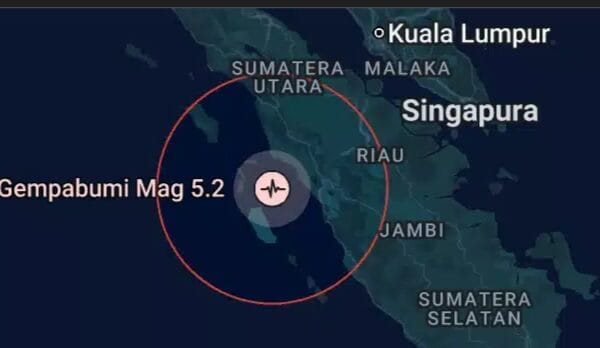 Gempa M 5,2 Guncang Barat Daya Padangpariaman, Tidak Berpotensi Tsunami
