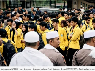 BEM UI Geruduk Mabes Polri, Sampaikan 5 Tuntutan Tegas