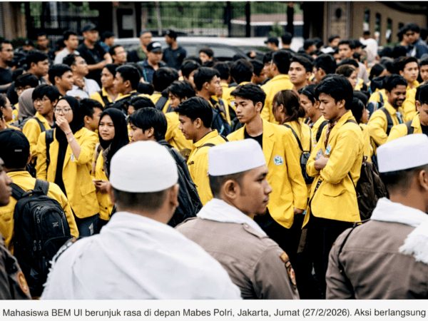 BEM UI Geruduk Mabes Polri, Sampaikan 5 Tuntutan Tegas