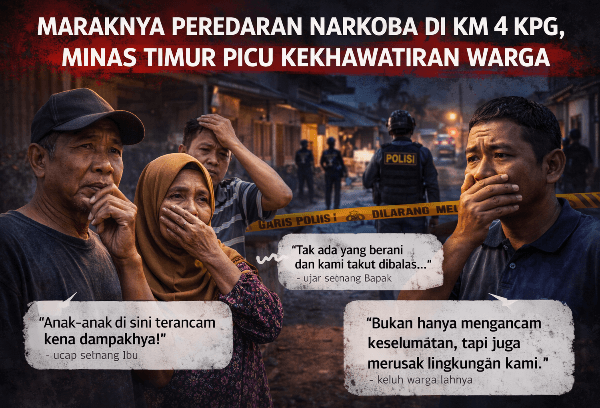 Maraknya Peredaran Narkoba di KM 4 Kpg Karo Minas Timur, Picu Kekhawatiran Warga