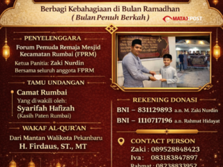FPRM Rumbai Gelar Santunan dan Buka Puasa Bersama Anak Yatim