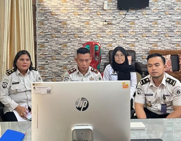 Rutan Siak Ikuti Sosialisasi Rangkaian Kegiatan Hari Bakti Pemasyarakatan ke-62