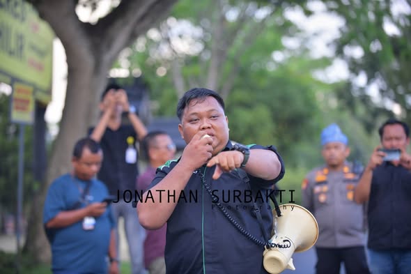 Gabungan Mahasiswa Rohil Gelar Aksi Unjuk Rasa, Desak Kapolda Copot Kapolres Rokan Hilir