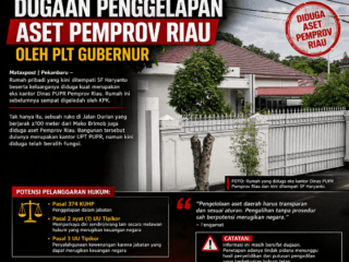 Heboh, Dugaan Penggelapan Aset Daerah oleh Plt Gubernur SF Haryanto Mencuat ke Publik