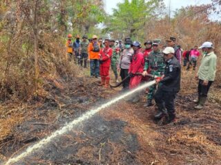 Sinergi TNI-Polri Tangani Karhutla di Pelalawan melalui Patroli Udara dan Pemadaman Gambut