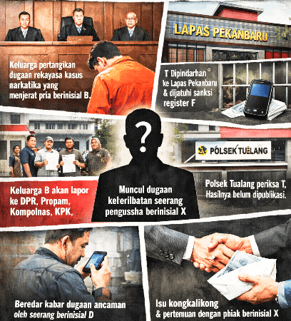 Di Balik Kasus Narkotika Polsek Tualang: Dugaan Pemaksaan dan Kongkalikong Mencuat