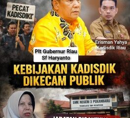 Nasib Mantan Kepala SMK Negeri 3 Pekanbaru Digantung:, Kebijakan Kadisdik Dikecam Publik