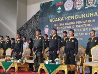 Pengukuhan PSM Kodam XIX/TT Menggelora, Kasdam Serahkan Bendera untuk Riau dan Kepri