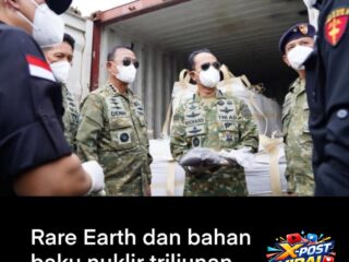 TNI AL Gagalkan Penyelundupan Mineral Ilegal Kandungan Logam Tanah Jarang dan Bahan Nuklir di Perairan Batam, Nilainya Capai  Ratusan Triliunan Rupiah