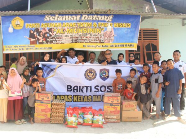 Wujud Nyata Kepedulian Sosial, Lapas Pekanbaru Gelar Bansos di Panti Asuhan Al-Muhsinin