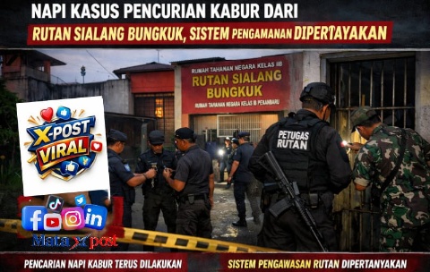 Napi Kasus Pencurian Kabur dari Rutan Sialang Bungkuk, Sistem Pengamanan Dipertanyakan