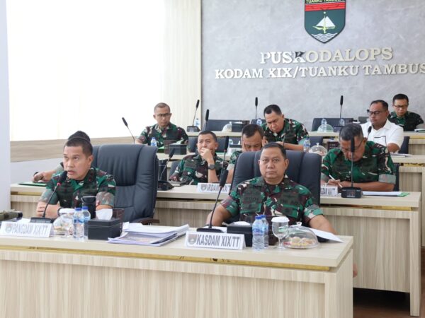 Kodam XIX Tuanku Tambusai Perkuat Kesiapsiagaan Karhutla, Pangdam Pimpin Langsung TFG Virtual