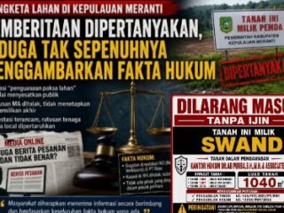 Swandi Menang di Level Dokumen Administratif, Sengketa Tanah Meranti Berakhir Inkracht di Mahkamah Agung