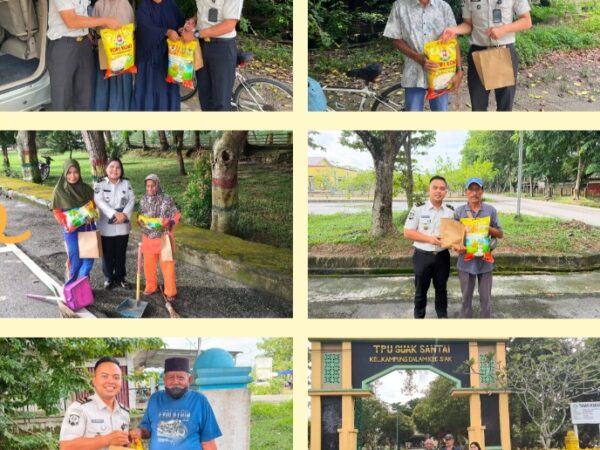 Rutan Siak Gelar Bakti Sosial, Salurkan Bantuan untuk Masyarakat Sekitar