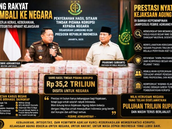 Publik Harus Jujur Mengakui Prestasi Kejaksaan dalam Memberantas Korupsi