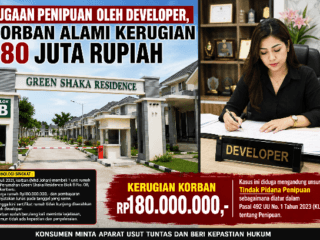 Bayar Lunas Rp180 Juta, 5 Tahun Sertifikat Tak Kunjung Diserahkan, Developer Diduga Lakukan Penipuan