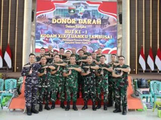 Kodam XIX / Tuanku Tambusai Gelar Donor Darah Massal, Wujud Nyata Pengabdian untuk Kemanusiaan