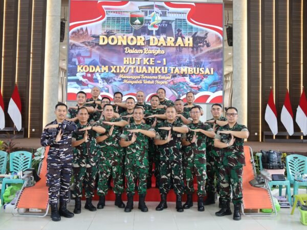 Kodam XIX / Tuanku Tambusai Gelar Donor Darah Massal, Wujud Nyata Pengabdian untuk Kemanusiaan