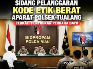 Sidang Pelanggaran Kode Etik Berat Aparat Polsek Tualang Terkait Penyidikan Perkara Bayu