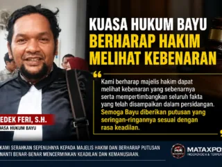 Dedek Feri: Semoga Hakim Melihat Kebenaran dan Memberikan Keadilan