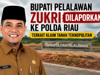 Bupati Pelalawan Zukri Dilaporkan ke Polda Riau Terkait Klaim Tanah Teknopolitan