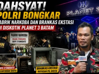 Dahsyat! Polri Bongkar Pabrik Narkoba dan Brankas Ekstasi di Diskotik Planet 3 Batam