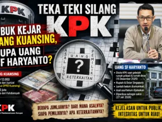 Teka-Teki Silang KPK: Uang Kuansing Diburu, Uang SF Haryanto Menjadi Misteri