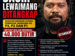 Basri Lewaimang Ditangkap, Dugaan Pemasok Narkoba ke P1, P2 dan P3 Mencuat