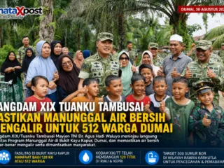 Pangdam XIX Tuanku Tambusai Pastikan Manunggal Air Bersih Mengalir untuk 512 Warga Dumai