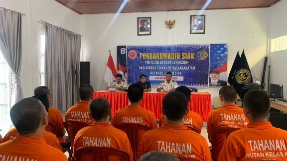 Rutan Siak Gelar Posbakumadin, Pastikan Tahanan Dapat Akses Bantuan Hukum