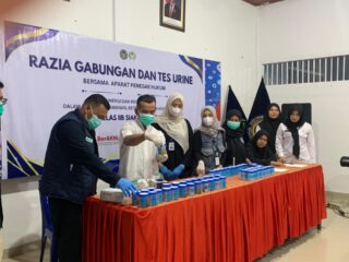 Perketat Pengawasan, Rutan Siak Gelar Razia Gabungan Bersama TNI, Polri dan BNN, Seluruhnya Negatif