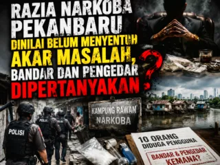 Rasia Besar Kampung Narkoba Pekanbaru, Pengguna Diciduk, Bandar Masih Jadi Teka Teki
