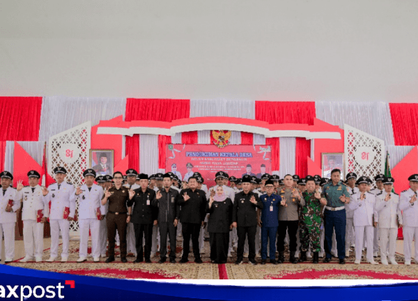 Kasmarni Kukuhkan Perpanjangan Masa Jabatan 75 Kades Bengkalis