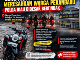 Geng Motor Mulai Meresahkan, Warga Pekanbaru Jadi Korban Begal: Polda Riau Didesak Bertindak