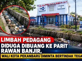 Limbah Pedagang Diduga Dibuang ke Parit Rawan Banjir, Wali Kota Pekanbaru Diminta Bertindak Tegas