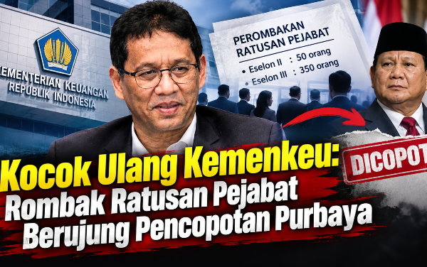 Kocok Ulang Kemenkeu: Rombak Ratusan Pejabat Berujung Pencopotan Purbaya