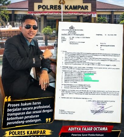 Laporan Dugaan Penipuan Diarahkan Jadi Dumas, Ada Apa dengan Polres Kampar?