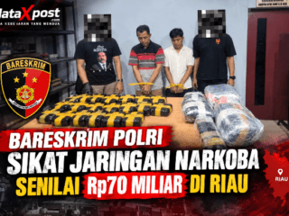 Bareskrim Polri Sikat Jaringan Narkoba Senilai Rp70 Miliar di Riau