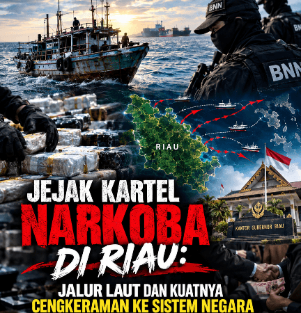 Jejak Kartel Narkoba di Riau: Jalur Laut dan Kuatnya Cengkeraman ke Sistem Negara
