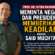 Dugaan Rekayasa Hukum di Kejati Aceh Mencuat, Sutan Nasomal Minta Presiden Berikan Keadilan untuk Said Muchtar