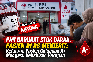 PMI Darurat Stok Darah, Keluarga Pasien A+ Mengaku Kehabisan Harapan