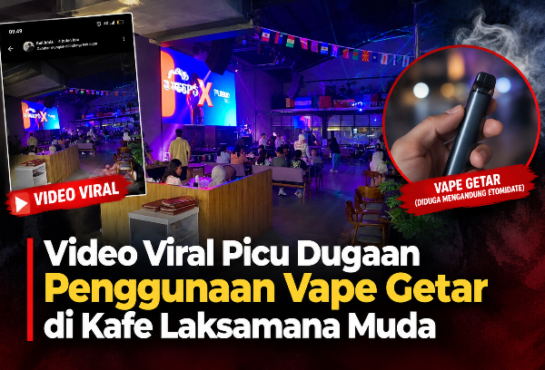 Kafe Laksamana Muda Jadi Sorotan, Dugaan Penggunaan Vape Getar Mencuat