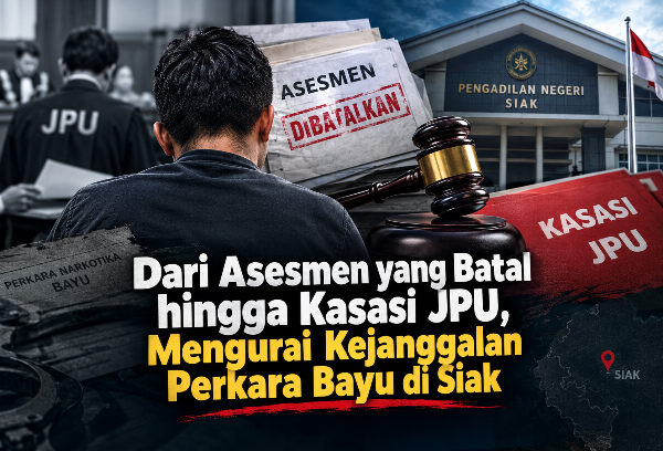 Dari Asesmen yang Batal hingga Kasasi JPU, Mengurai Kejanggalan Perkara Bayu di Siak